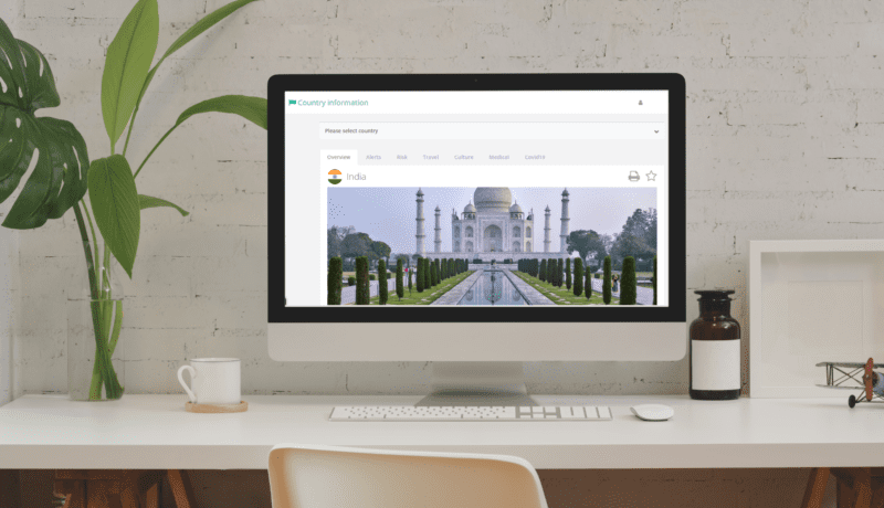Country Information on travel risk portal