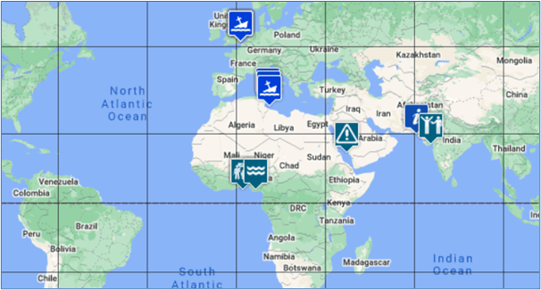 maritime incident map