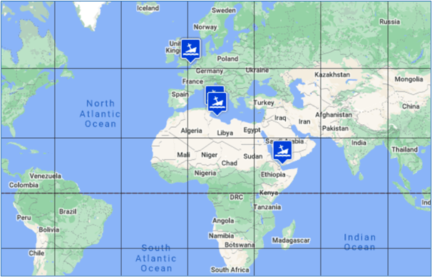 Maritime incident map