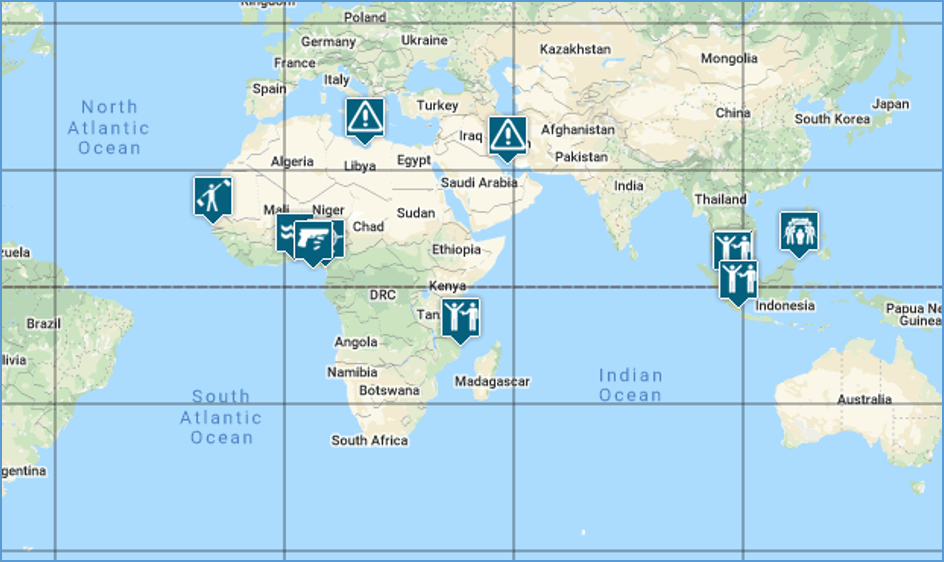 Maritime incident map