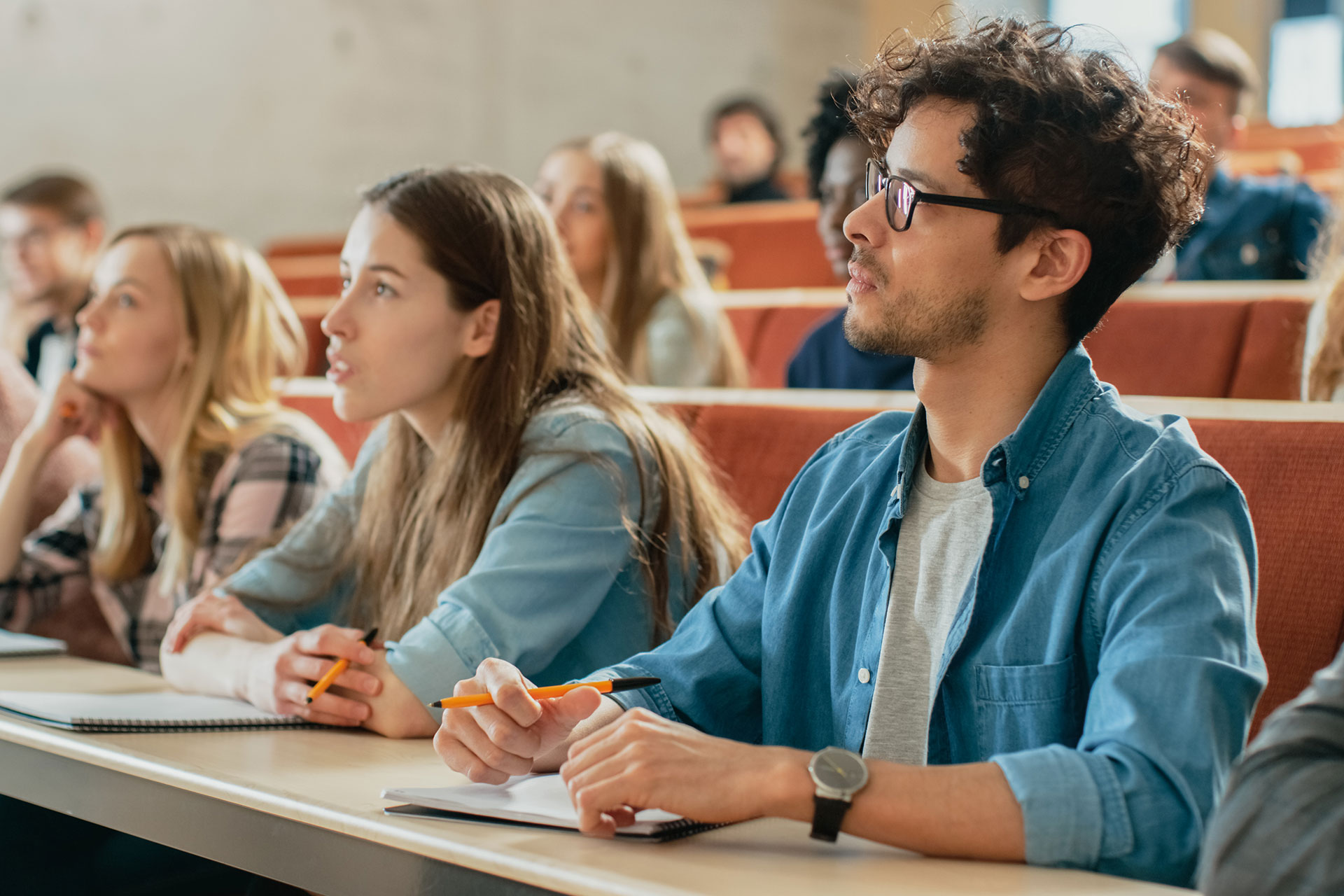 People in lecture hall